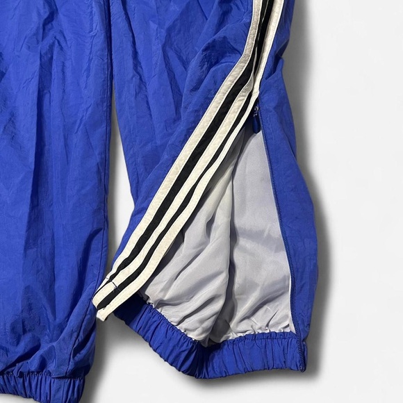 Vintage Blue Adidas Tracksuit Size Large Jacket + Pants Set 90s Streetwear - Picture 6 of 8